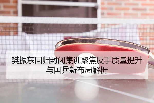 樊振东回归封闭集训聚焦反手质量提升与国乒新布局解析